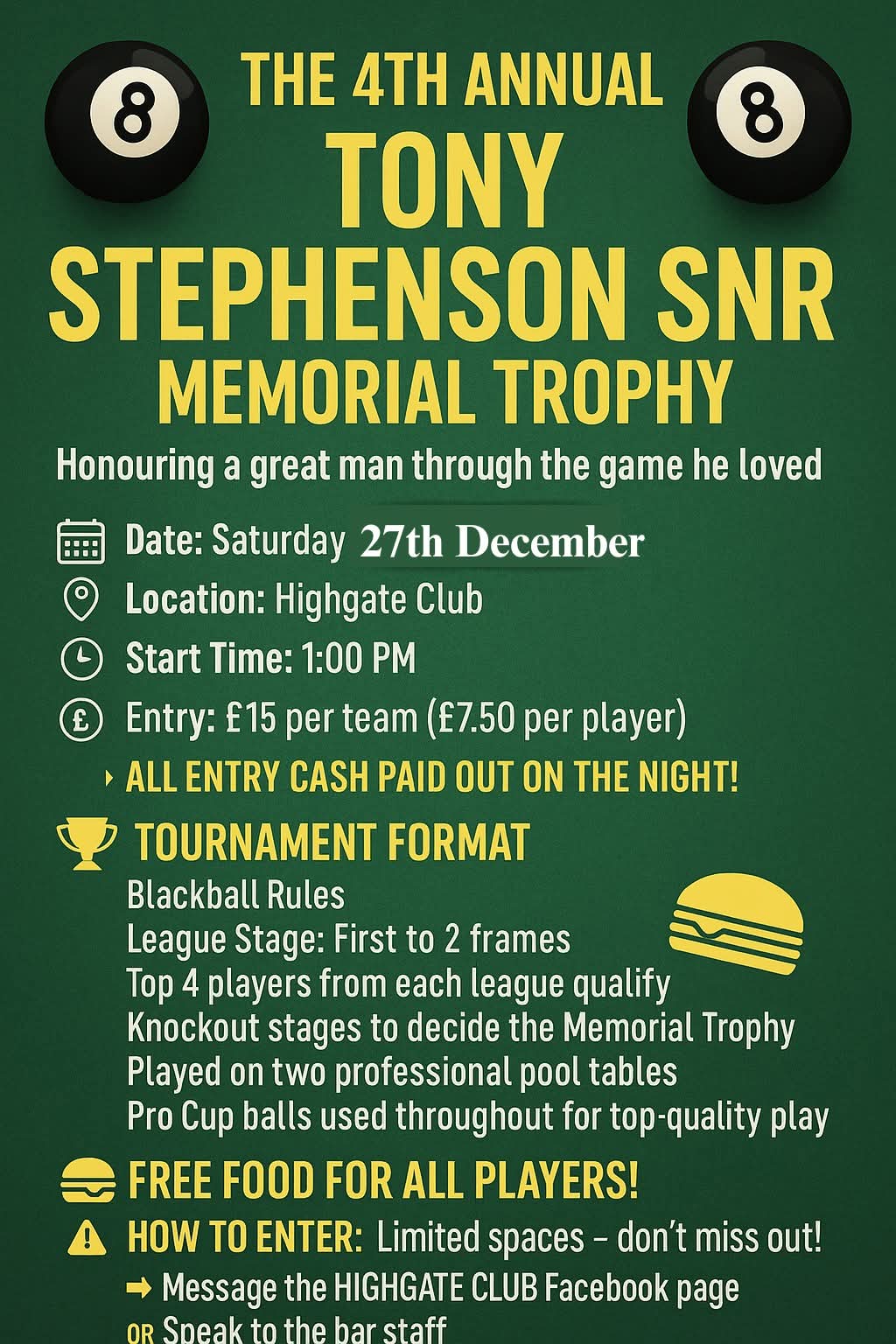 Tony Stephenson Snr Memorial Trophy